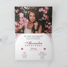 ブルガンディパペルピカドミクリンスアニョス 招待状