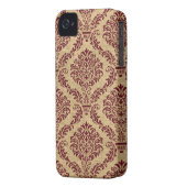 ブルガンディパリジャンモオズダマスク Case-Mate iPhoneケース (裏面左)