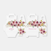 ブルガンディパープルバラ素朴フローラ誕生日 フェイバーボックス (折り畳みなし)