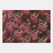 ブルガンディビーシリーズデザインワン ラッピングペーパーシート (正面)