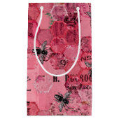 ブルガンディビーシリーズデザイン12 スモールペーパーバッグ (正面)