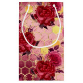 ブルガンディビーシリーズデザイン17号 スモールペーパーバッグ (裏面)