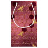 ブルガンディビーシリーズデザイン2 スモールペーパーバッグ (裏面)