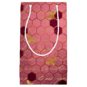 ブルガンディビーシリーズデザイン2 スモールペーパーバッグ (正面)