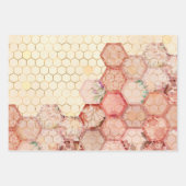 ブルガンディビーシリーズデザイン3 ラッピングペーパーシート (正面3)