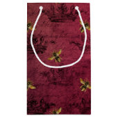 ブルガンディビーシリーズデザイン4 スモールペーパーバッグ (裏面)