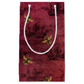 ブルガンディビーシリーズデザイン4 スモールペーパーバッグ (正面)