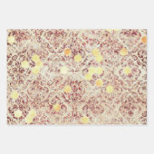 ブルガンディビーシリーズデザイン4 ラッピングペーパーシート (正面2)