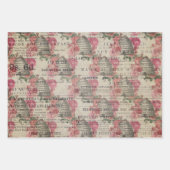 ブルガンディビーシリーズデザイン5 ラッピングペーパーシート (正面3)