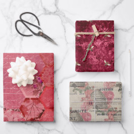 ブルガンディビーシリーズデザイン5 ラッピングペーパーシート