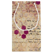 ブルガンディビーシリーズデザイン8 スモールペーパーバッグ (裏面)