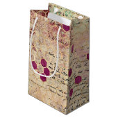 ブルガンディビーシリーズデザイン8 スモールペーパーバッグ (裏面アングル)