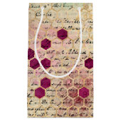 ブルガンディビーシリーズデザイン8 スモールペーパーバッグ (正面)