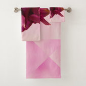 ブルガンディピンクオダマキ（植物） バスタオルセット (インサイチュ)