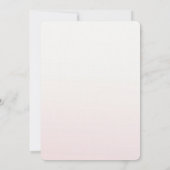 ブルガンディピンクフローラブライダルシャワー 招待状 (裏面)