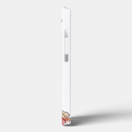 ブルガンディピンクフローラブーケエレガントー Case-Mate iPhoneケース (裏面 / 左)