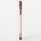 ブルガンディピーチ赤面フローラバラモノグラム Case-Mate iPhoneケース (裏面/左)