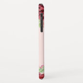 ブルガンディピーチ赤面フローラバラモノグラム Case-Mate iPhoneケース (裏面/左)