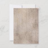 ブルガンディブルーと赤面花素朴RSVP 出欠カード (裏面)