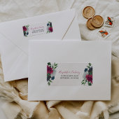 ブルガンディブルー結婚フローラ差出人住所 ラベル