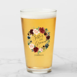 ブルガンディブーケリースシスターオブザグルーミング タンブラーグラス