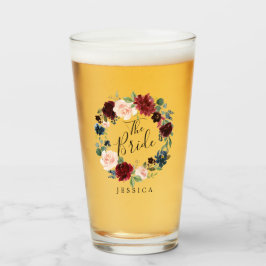 ブルガンディブーケリース | ザブライド タンブラーグラス