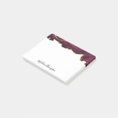 ブルガンディベルベットアゲートゲードスクリプトタイポグラフィ ポストイット (アングル)