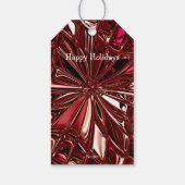 ブルガンディホリデーギフトラベル ギフトタグ (裏面)