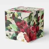 ブルガンディホワイトグリーンフローラ | グレーグランジ フェイバーボックス (正面サイド)