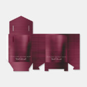 ブルガンディホワイトメタリックネームブランディング美しいサロン フェイバーボックス (折り畳みなし)