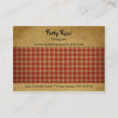 ブルガンディホームズプンクレフティビジネスカード 名刺 (裏面)