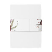 ブルガンディボホフローラ結婚式招待状ベリーバンド 招待状ベリーバンド (裏面例)