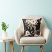 ブルガンディマルサラクリームウォーターフローラブラック クッション (椅子)