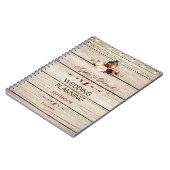 ブルガンディマルサラフローラランタンウェディングプランナー ノートブック (左側)