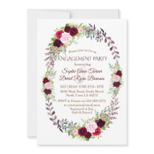 ブルガンディマルサラフローラリース婚約パーティ