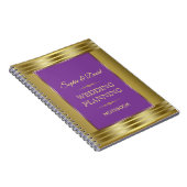 ブルガンディマルサラフローラ秋の結婚式プランナー ノートブック (右側)