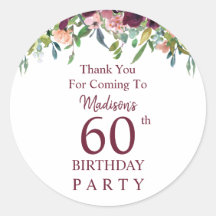 ブルガンディマルサラフローラ60誕生日ありがとう