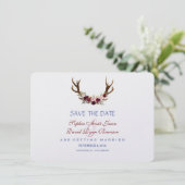 ブルガンディマルサラフローラ〔雄ジカの〕枝角は日付を保存 セーブザデート (スタンド正面)