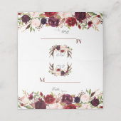 ブルガンディマルサラフローラ〔雄ジカの〕枝角表番号 プレイスカード (外部開封)