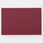 ブルガンディマルサラボホフローラロマン結婚ティック ゲストブック (裏面)