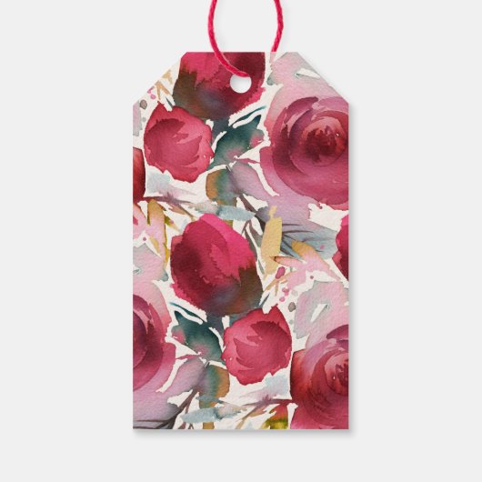 ブルガンディマルサラボホ結婚式の引き出物サンキュー ギフトタグ (裏面)