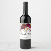 ブルガンディマルサラレッド素朴ボホフローラありがとう ワインラベル (正面)