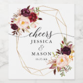 ブルガンディマルサラワインボトルラベル ワインラベル (シングルラベル)