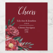 ブルガンディマルサラ秋フローラ ワインラベル (シングルラベル)