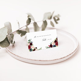 ブルガンディマルサラ結婚フローラ座席表 プレイスカード