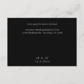 ブルガンディマルサラ&赤面フローラ詳細 – ブラック エンクロージャーカード (裏面)