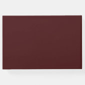 ブルガンディマルーンシャンペーン金ゴールドフローラリースルクス ゲストブック (裏面)