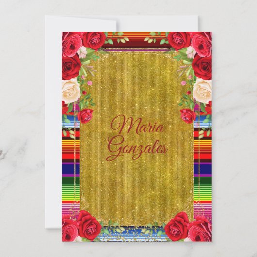 ブルガンディメキシカンミス招待状 招待状 (裏面)