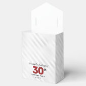 ブルガンディレッドシルバーバルーングリッター誕生日 フェイバーボックス (オープン)