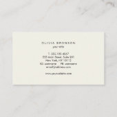 ブルガンディレッドスエードシンプルエレガント 名刺 (裏面)